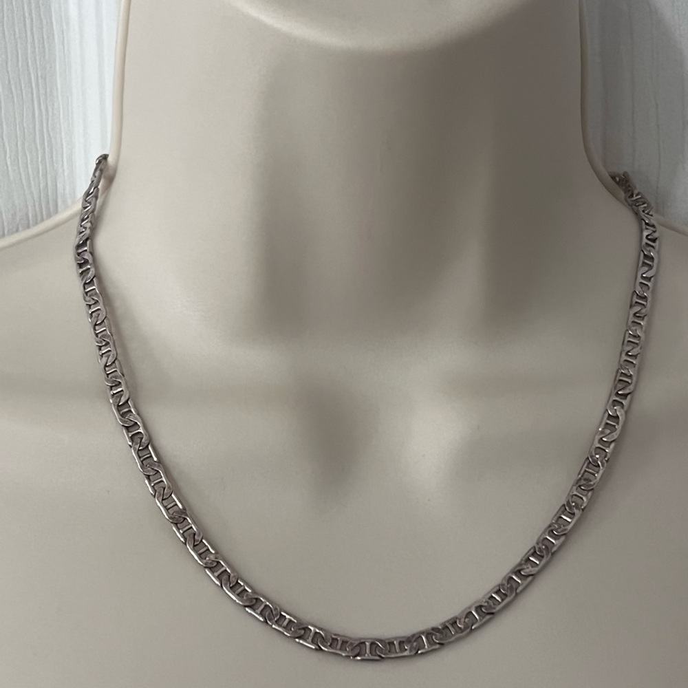 Sterling 925 Silver Mariner Link Chain Necklace from Italy